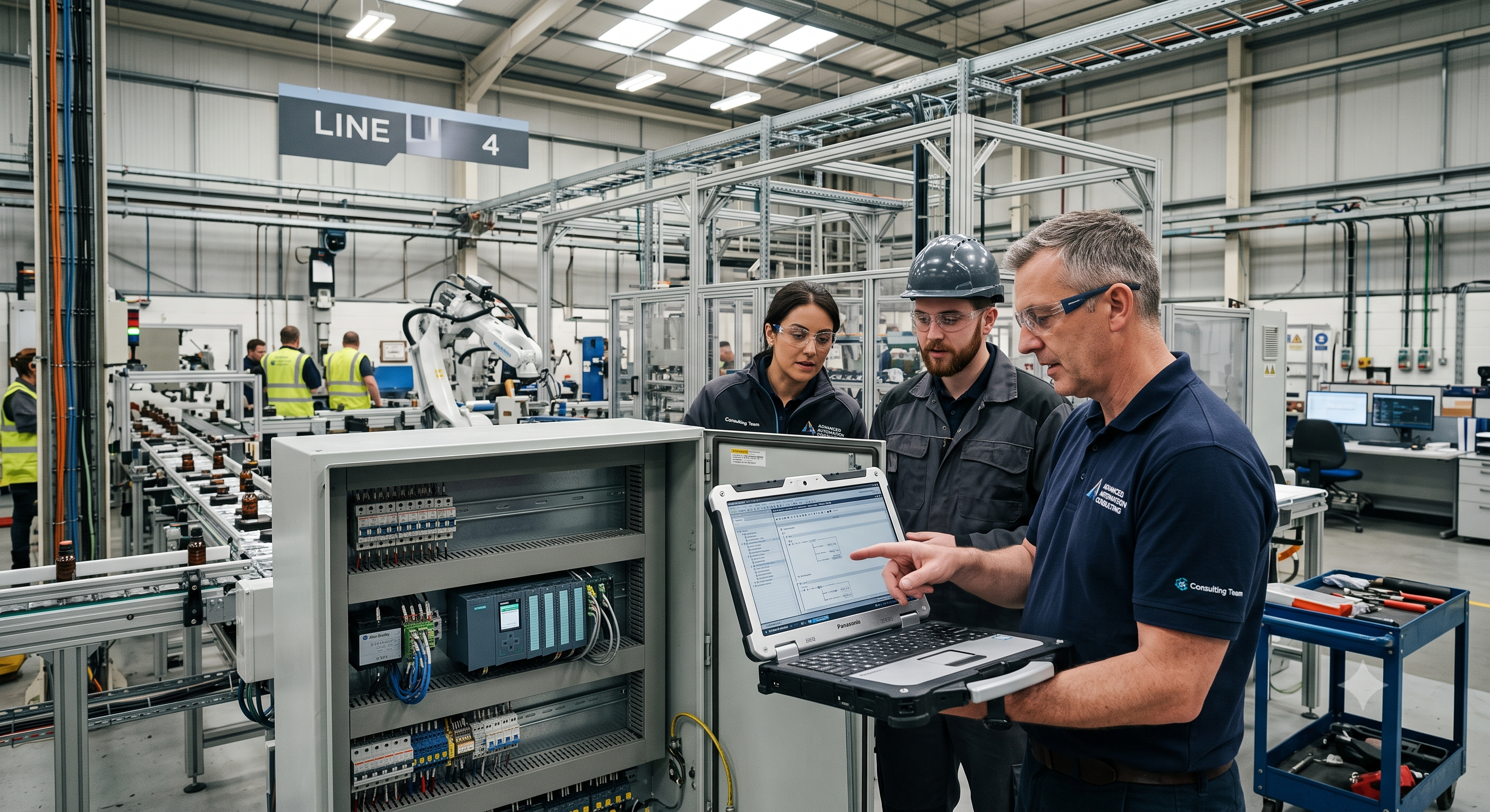 System Integration - engineers reviewing automation systems